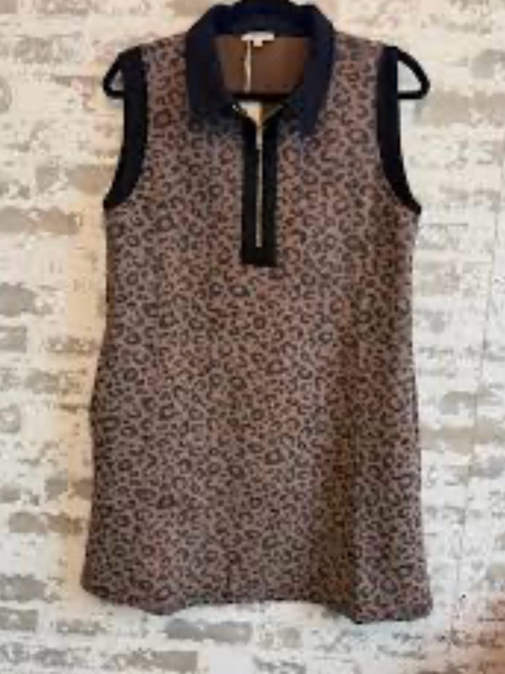 Jodifl Women’s NWT Leopard Animal Print Sleeveless Dress; Size L Festival Office - Picture 2 of 5